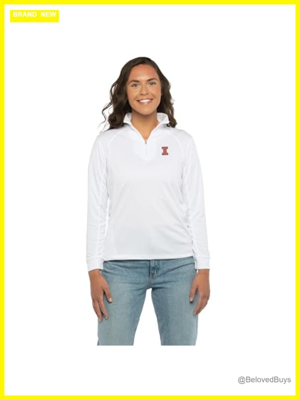 NCAA Women's Quarter Zip Pullover Moisture Wicking Polyester